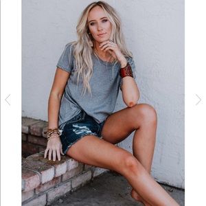 Grey distressed t-shirt